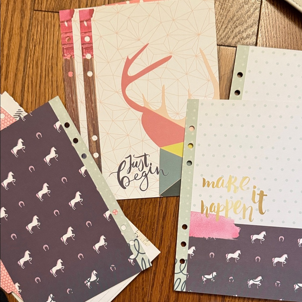 Cream and Blue Planner with Inserts - Picture 13 of 17